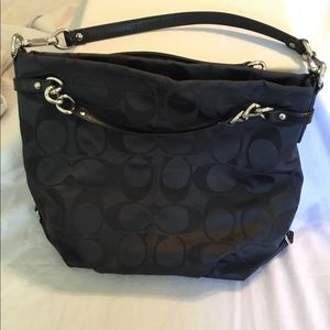 Black Coach Hobo Style Shoulder Large Hand…